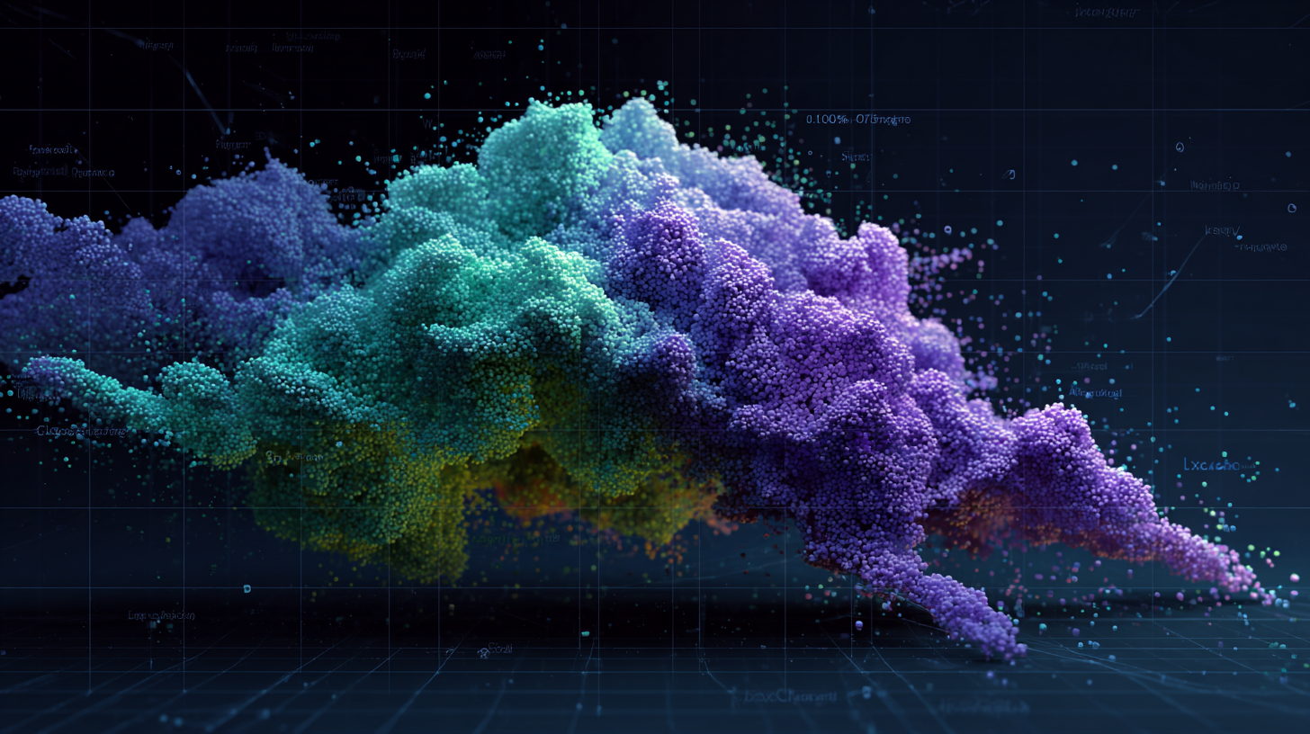 The Latent Space - floating data visualization